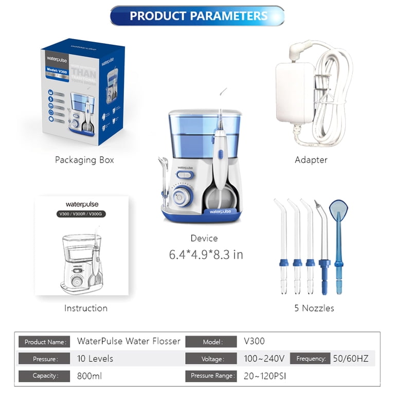 Water Flosser, 800ml Tank with 10 Pressure Modes photo 8