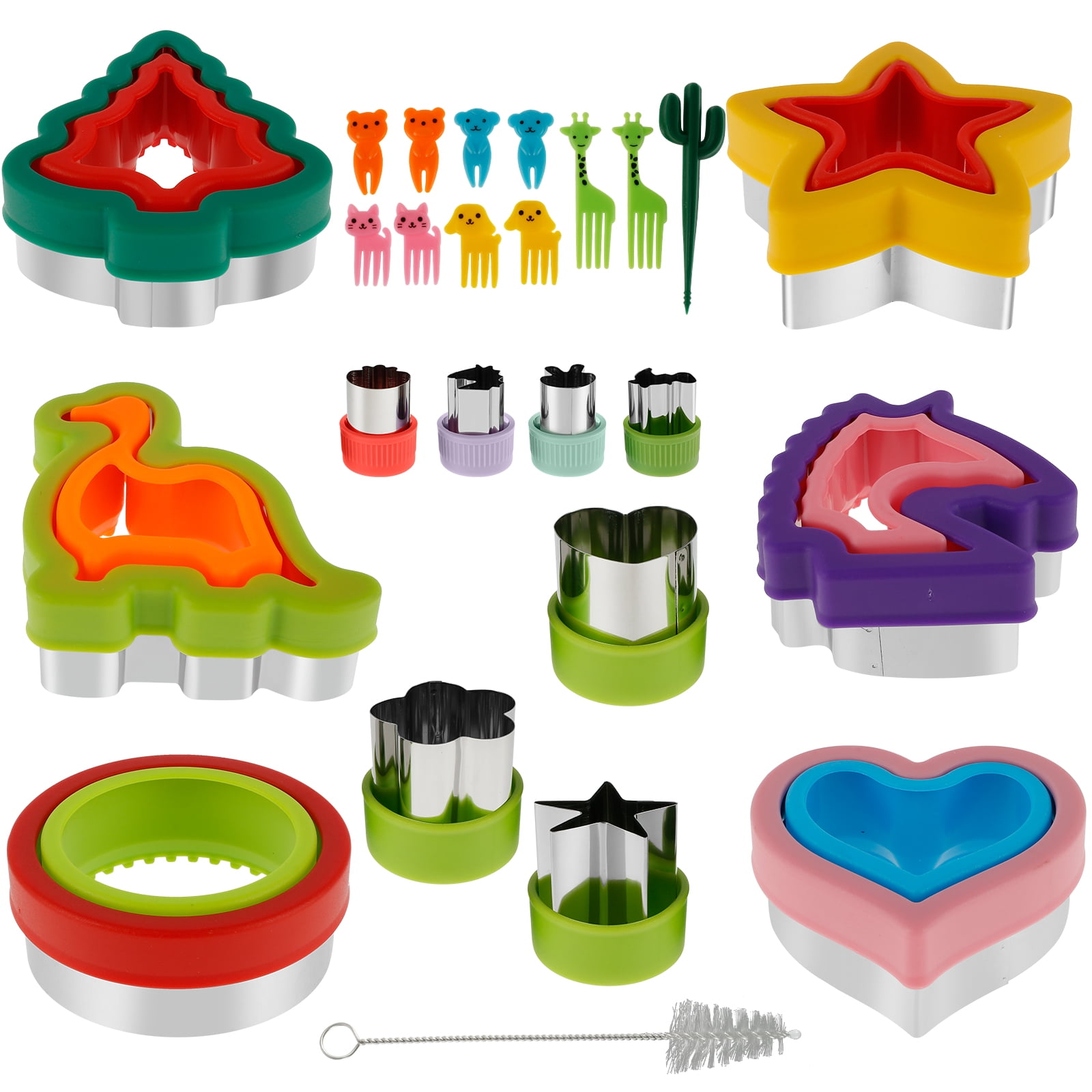Retrok Vegetable Cutter Shapes Set 30pcs Mini Shaped Cutters Fruit
