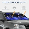 thumbnail image 4 of Naloa Steel Skull 2 Piece Foldable Car Sun Shades, Car Windshield Sunshade, Front Window Sunshade for Car, Truck, SUV - Small, 4 of 7