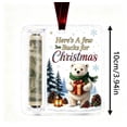 thumbnail image 4 of PLPPYFS Christmas Cash Gift Ornament, Acrylic Christmas Money Holder for Cash, Funny Holiday Xmas Tree Hanging Ornaments Decor, Unique Money Gift for Christmas Tree Ornaments, 4 of 5