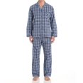 thumbnail image 2 of Men's Hanes 4016 Classics Broadcloth Woven Pajama Set (Blue Check L), 2 of 3