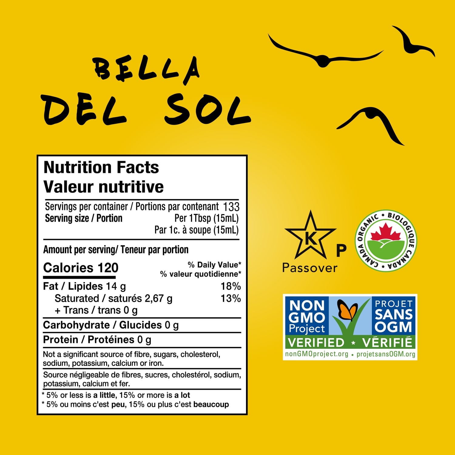 Bella Del Sol Organic Extra Virgin Olive Oil 750ml, Premium – First Cold Press