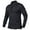 Black, variant on TBWNWG Men's Performance Quarter Zip Long Sleeve Pullover Athletic Running Outdoor Wear Top,Sizes M
