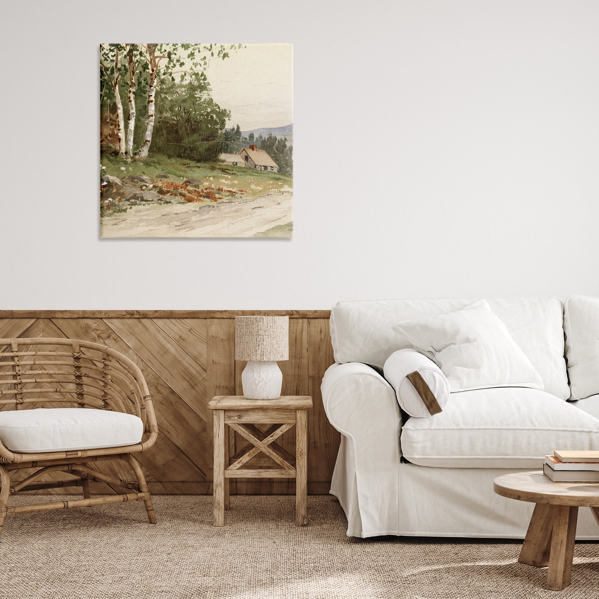 Stupell Industries Farm House Dirt Road Canvas Wall Art, design by Lula Bijoux & co.