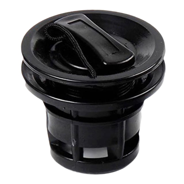 Válvula de y gas para kayak, repuestos de rendimiento estable, tapones de en espiral para botes inflables, colchones de para botes Negro