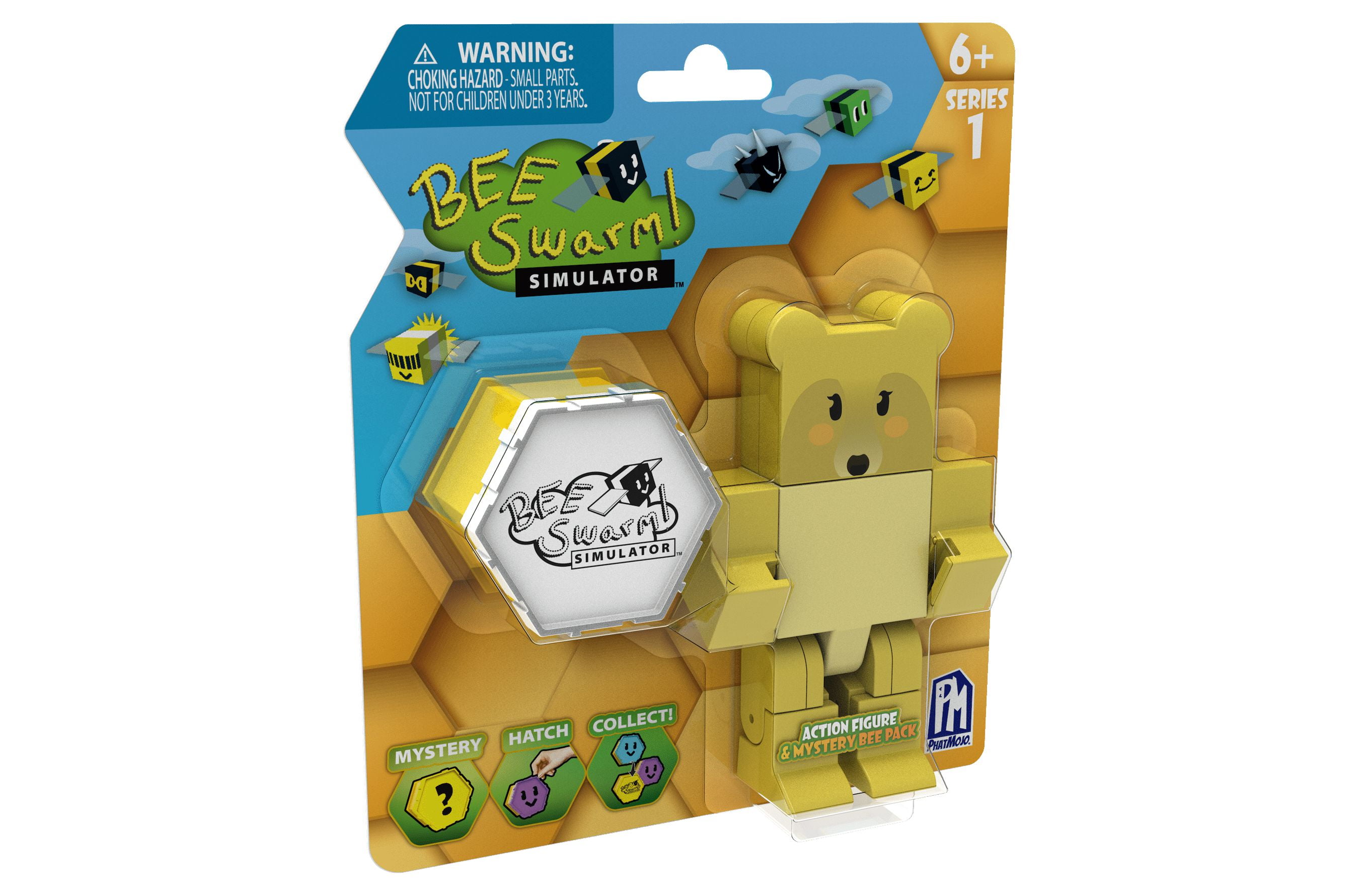  Bee Swarm Simulator – Brown Bear Action Figure Pack w/Mystery  Bee & Honeycomb Case (5” Articulated Figure & Bonus Items, Series 1) : Toys  & Games