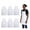 White, variant on 6 Pieces Black Aprons with 2 Pockets, for Cooking, Painting & Restaurant Use