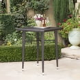 thumbnail image 3 of Colburn Outdoor 5 Piece Multi-brown Wicker Square Bar Table Set, 3 of 5