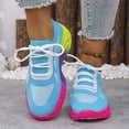 thumbnail image 4 of Casual Shoes Women Women's Shoes Workout Shoes for Women Walking Shoes Women Stylish Knitted Sneakers for Women Running and Casual Wear Breathable Comfortable Workout Leisure Activities Sky Blue 6.5, 4 of 4