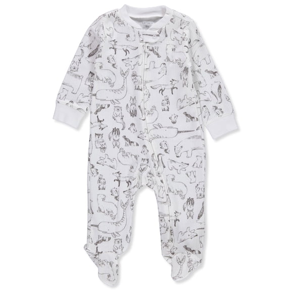 Carter's Baby Unisex Footed Coveralls Color: ivory Size: 9 months