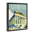 thumbnail image 3 of Stupell Industries Modern Athens City Landmark Black Floating Frame Canvas Art, 17 x 21, by Lil' Rue, 3 of 8