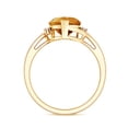 thumbnail image 2 of Rosec Jewels Real Citrine Heart Shaped Engagement Ring - 2 Ct - Citrine Diamond Ring for Women - AAA Grade - with Jewelry Box, 10K Yellow Gold, US 11.00, 2 of 8