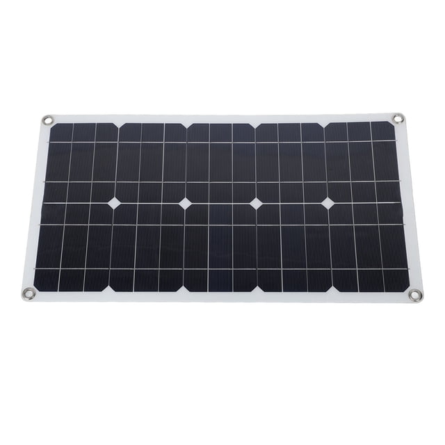 Kit De Panel Solar De 100 Vatios, Panel De Carga Solar Fácil De Usar Alta Eficiencia Protección Contra Sobrecarga De 20,1 X 11 Pulgadas Con Controlador De 12 V 24 V 20 A Para