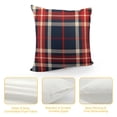 thumbnail image 4 of GOSMITH Navy Blue Red Christmas Plaid Throw Pillow Covers Scottish Tartan Plaid Decorative Pillow Cases, Rustic Farmhouse Square Soft Cushion Covers for Holiday Couch Sofa Bed Decor, 4 of 5