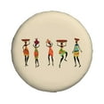 thumbnail image 2 of Gaeub African Women 14-17in Tire Cover, Spare Tire Cover, for Camper Caravan, Trailer, Car, Truck, SUV, Jeep - 15 inch, 2 of 9