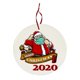thumbnail image 2 of Fiudx Ofertas relámpago del día 1 pieza de adornos navideños 2020, adornos colgantes para árbol de recuerdo con máscara de Papá Noel, 2 of 3