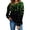 A01, variant on Women's St. Patrick's Day Printed Long Sleeve Round Neck Loose Casual Pullover Top for Seasonal Wear