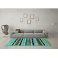 thumbnail image 3 of Ahgly Company Indoor Rectangle Solid Light Blue Modern Area Rugs, 2' x 3', 3 of 4