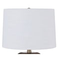 thumbnail image 3 of Mainstays 23 Inch Ribbed Glass Table Lamp with White Shade and Brown Finish, 3 of 5