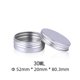thumbnail image 3 of Caja de aluminio de 5 ml a 750 ml, caja de aluminio sellada con hilo para té, dulces, embalaje de cosméticos, cremas, subenvases, latas de aluminio pequeñas, 3 of 6