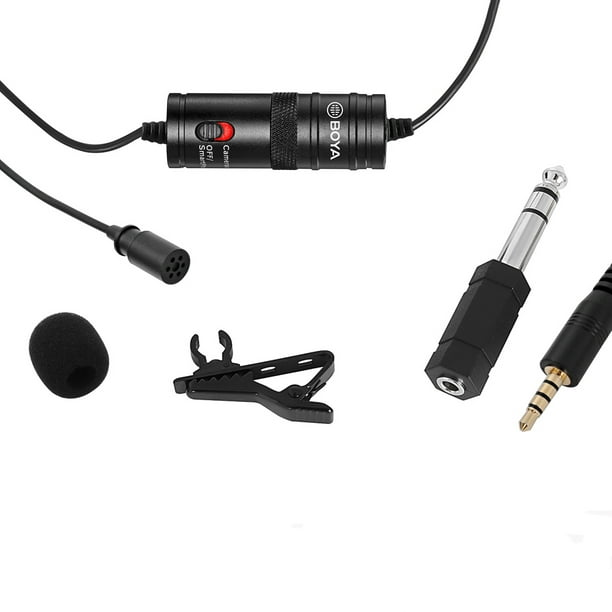 Boya by-M1 Microphone Cravate 3, 5 mm pour Smartphone et Caméra