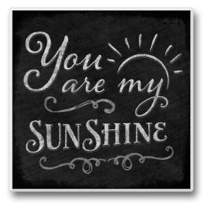 

CounterArt My Sunshine 1 Pack Single Absorbent Stone Tumbled Tile Coaster 4 Square