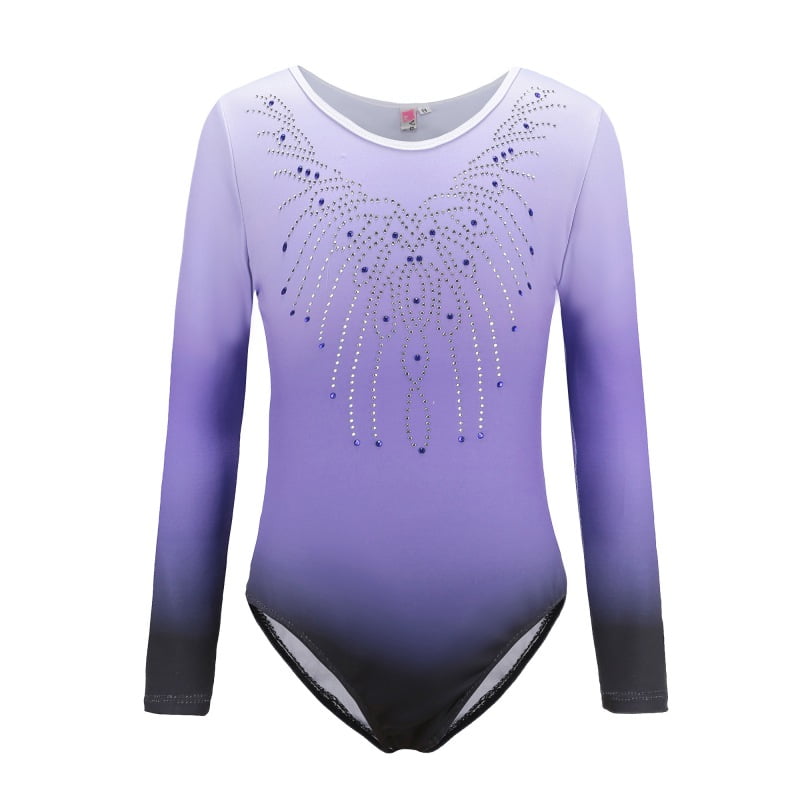 Girl Kids Shiny Metallic Tutu Dress Tank Top Gymnastic Leotards Ballet Dancewear 