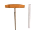 thumbnail image 2 of Guitar Pin Hole Reamer, Removable Handle End Pin Hole Reamer Tungsten Solid Wood Long Term Use  For Installing Strap Buckles, 2 of 8