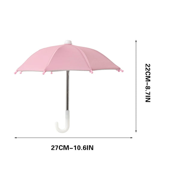 Aooww Miniature Black Adjustable Umbrellas Cute Tiny Mini Umbrella for Decoration, Mini Sunny Rainy Umbrella for Photography Props & Home Decoration - 2025