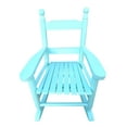 thumbnail image 3 of Tcbosik Outdoor Small Rocking Chair, Porch Rocker with High Backrest, Ideal for Garden, Yard, Balcony, Light Blue, 3 of 7