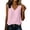 Pink, variant on Womens Cotton Linen Tank Tops V Neck Casual Cami Sleeveless Blouses Basic Shirt Gauze Linen Shirts Brown L