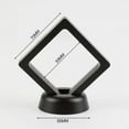 thumbnail image 2 of 5/10Pcs 3D Floating Frame Holder Stand Box Clear Jewelry Ring Coin Display Case, 2 of 8