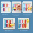 thumbnail image 2 of Montessori Color Classification Catching Worms Game Early Educational Intelligence Development Toys for Kids Birthday Gifts, 2 of 6
