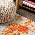 thumbnail image 5 of JONATHAN Y CONTEMPORARY POP 2 x 8 Runner Rug, Sunset Abstract - Orange/Multi, CTP114B-28, 5 of 10