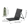 thumbnail image 2 of Folding Beach Chair Lightweight Camping Floor Chair with Storage Bag Portable Seats Low Beach Chair Fold up Chair Sun Lounger Back Chair for Fishing Barbecues Hiking Traveling Outside Activities, 2 of 8