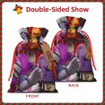 thumbnail image 2 of Yiaed Monster High Print Christmas Small Burlap Bags with Drawstring, Burlap Gift Bags Christmas Linen Treat Sacks Gift Wrapping Bags Xmas Holiday Party-Small, 2 of 7
