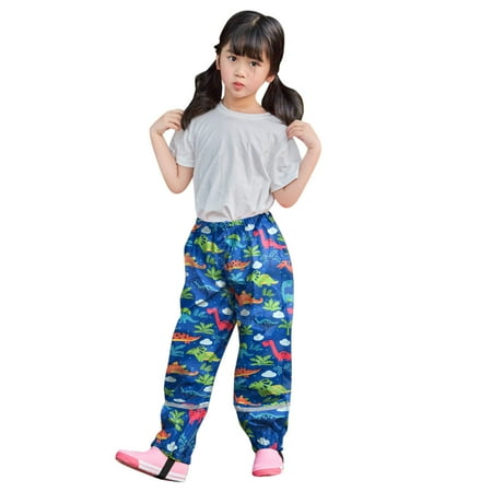 

TIREOW Soft Pants Kids Kids Baby Boys Girls Rain Dungarees Windproof Mud Breathable Children Waterproof Bottoms Pants Trousers Comfortable Fashion Pants(4-5 Years Blue)