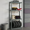 thumbnail image 4 of Costway 2 PCS 4-Tier Metal Shelving Unit Heavy Duty Wire Storage Rack with Anti-slip Foot Pads Grey, 4 of 10