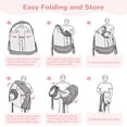 thumbnail image 4 of Crib Tent for Baby, Caveen Baby Crib Cover, Pop up Crib Canopy with Auto-Lock Zipper, Large Opening and Space, Portable, 4 of 8