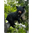 thumbnail image 1 of Figuras de oso de resina, escultura de Animal de oso negro colgante de árbol durmiendo, 1 pieza ER, 1 of 5