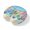 Blue, variant on Neck Pillow Ergonomic Memory Foam U Shaped Pillows,Summer Beach Ocean Soft Portable Neck Head Support Cushion Pillow for Travel Airplane Car Office Use,Watercolor Slippers Starfish