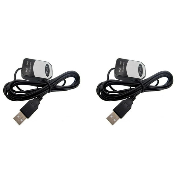 2X Módulo Receptor GPS VK-162 Módulo de Posicionamiento de Navegación con Antena Incorporada e Interfaz USB para una Navegación Precisa