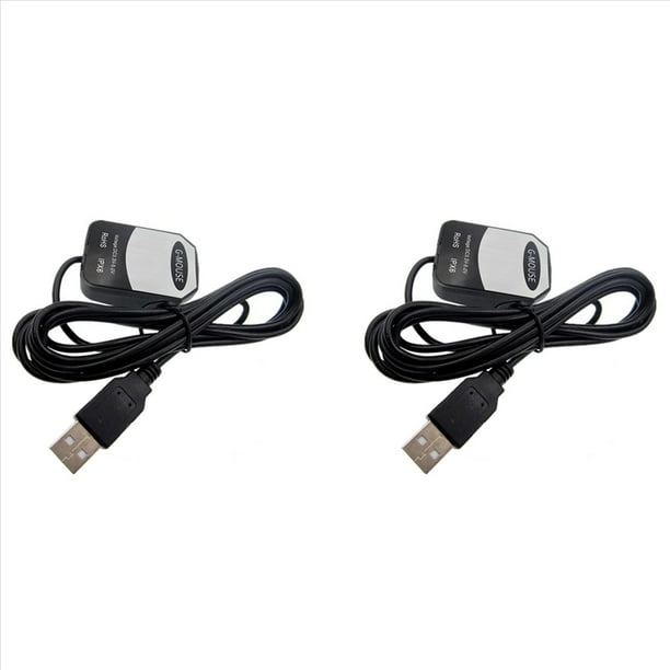 2X Módulo Receptor GPS VK-162 Módulo de Posicionamiento de Navegación con Antena Incorporada e Interfaz USB para una Navegación Precisa