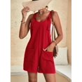 thumbnail image 2 of Boho Chic: Summer Style Guide with Sleeveless Rompers & Overalls for Women Playsuit Sleeveless Jumpsuit with Pockets, 2 of 5