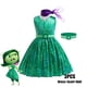 thumbnail image 3 of Disfraz de la película de Disney para niña, traje de fiesta de Halloween, color verde, para Cosplay, 3 of 5