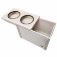 thumbnail image 1 of New Age Pet Piedmonet Raised Pet Diner XL White With Food Storage, 1 of 4