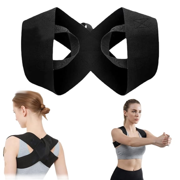 Posture Corrector for Women, Adjustable Back Support Belt for Upper Back Pain Relief, Breathable Shoulder Brace for Neck and Clavicle Support, Invisible Under Clothes for Office and Home