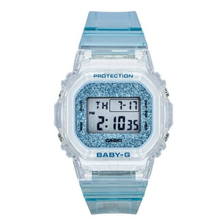 G Shock Ladies White Simulated Diamond Watch 5600 - Walmart.com