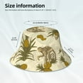 thumbnail image 3 of Sikiie Monkeys and Pinealpples Reflective Double-Sided Bucket Hat, Sun Hat, for Gardening, Beaching, Camping, Hiking, Fishing, 3 of 6
