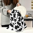 thumbnail image 6 of Coolnut Cow Kitchen Dish Towel Set of 4, Soft Absorbent Drying Dishcloths Dish Towels with Hanging Loop for Kitchen Bathroom Bar Home Decor, 28 x 18 Inch Washcloth Gift, 6 of 7